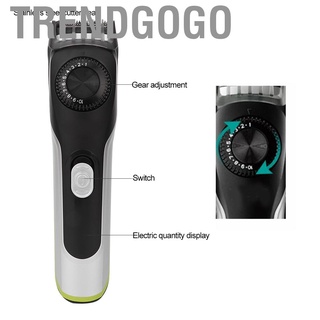 Trendgogo cortador de pelo eléctrico USB impermeable/cortador de carga USB para hombres adultos (8)