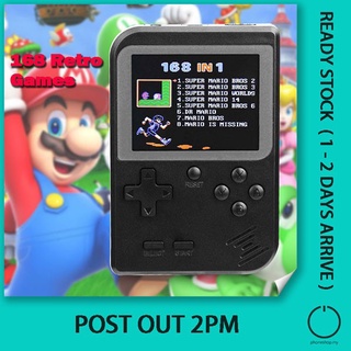 Retro GC26 Mini Gameboy 168 juegos pulgadas Color LCD 800mAh batería recargable (1)