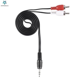 1/8" 3.5mm Plug Jack to 2 RCA Male Stereo Audio Y adapter Adaptor cable Kabel