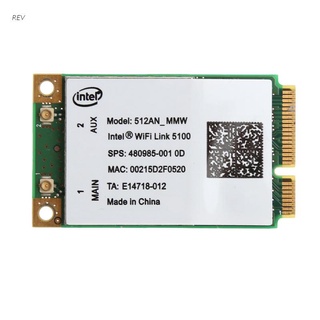 REV For Link Intel 5100 WIFI 512AN_MMW 300M Mini PCI-E Tarjeta Inalámbrica WLAN 2.4/5GHz