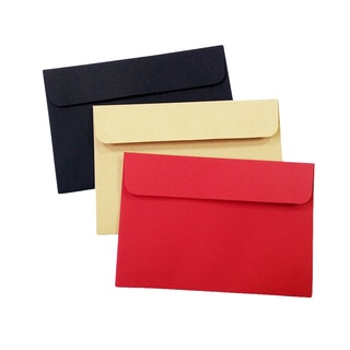 baoes sobres en blanco vintage tarjeta de regalo sobres de papel negro rojo para la escuela oficina invitación de negocios papel kraft retro simplicidad letras suministros (8)