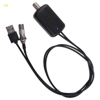Cre negro bajo ruido USB TV antena amplificador fácil instalación Digital Hd DVB-T2 ATSC amplificador de señal para Cable TV adaptador aéreo