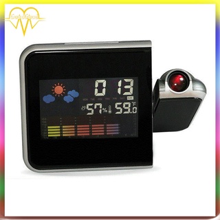 [Mall] Colorido LED Digital proyección reloj despertador tiempo proyector termómetro reloj (5)