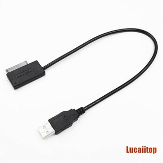 LUCP USB 2.0 a Sata 7p+6p adaptador Cable convertidor para portátil DVD/CD ROM