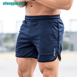 LONGANG Summer Men Running Shorts Sports Fitness Short Pants Quick Dry Gym Slim Shorts