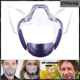 Visible Clear Face Mask Face Protection Mouth Shield Covering for Adult
