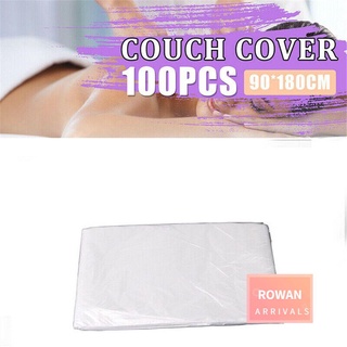 Rowan 100 pzs toalla Transparente impermeable para el cuidado De masaje Spa De belleza hojas De Plástico