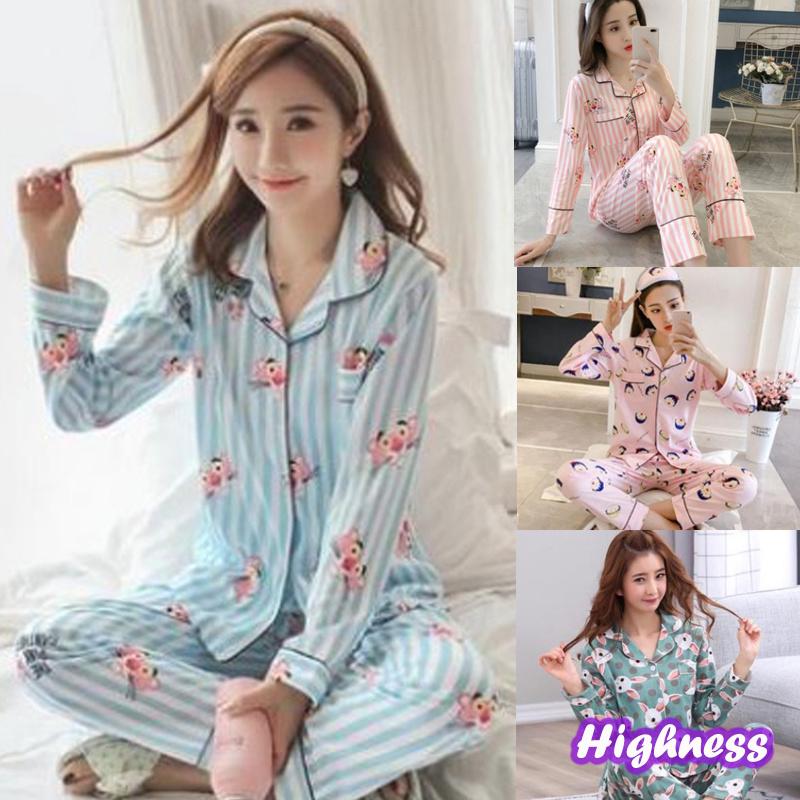 2 piezas de pijamas para niñas/ropa de dormir Kawaii/Color caramelo/ropa de dormir de dibujos animados/SetReady
