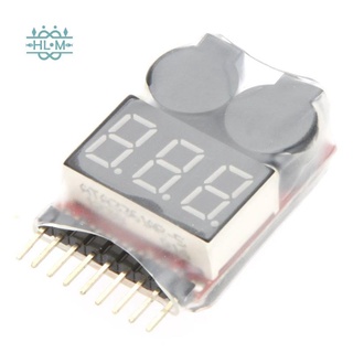 original rc li-ion lipo batería probador de baja tensión zumbador alarma alarma vistapower 1-8s indicador de pantalla digital
