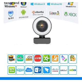 [twogrand] cámara web con anillo led luz de relleno 1080p hd cámara web enfoque automático 4mp micrófono [twogrand] (6)