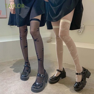 Calcetas De Nylon negro De Estilo Coreano/multicolores/calcetines De Estilo De Taylor para mujer (1)