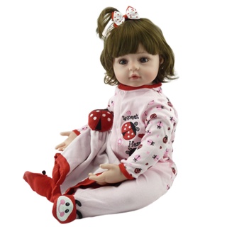 [kaou] npk 48cm mariquita realista reborn bebé muñeca de silicona niños acompañar juguete (1)