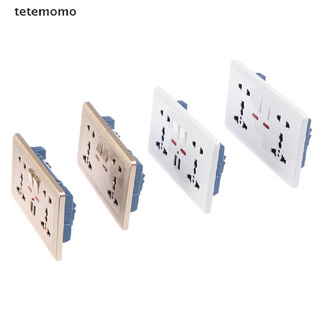 Tetemomo-Enchufe Universal Para Pared (5 Agujeros , 2,1 A , Doble USB , Puerto Cargador CL)