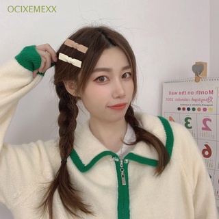 OCIXEMEXX Francés Pasadores Mujeres Niñas Flequillo Clip Clips Pelo Accesorios Headwear Coreano Tocado Arco Retro Horquilla