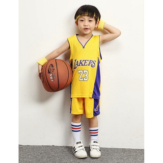 🌈Listo STOCK🔥Ropa de baloncesto para niños Lakers No.23 LeBron James Jersey Jersi niños trajes deportivos