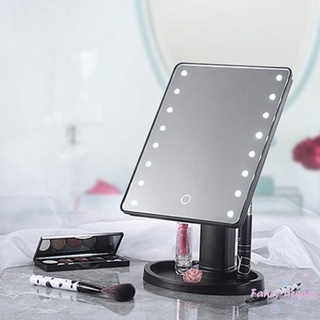 luz led profesional espejo de maquillaje ajustable luz 16/22 pantalla táctil espejo de mesa (4)