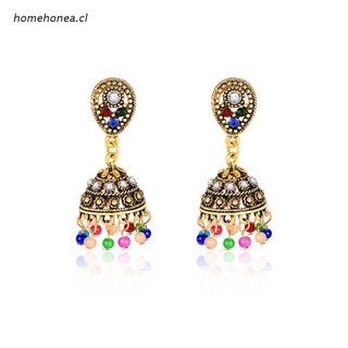 CHARMS hom nuevo diseño étnico pendientes antiguos vintage colorido cuentas borla colgante colgante india mujeres joyería floral diamantes de imitación encantos de lujo regalos turcos