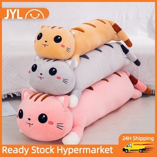 1pc 50-130 cm de largo gato almohada de peluche suave peluche Animal muñecas cojín para niños niñas decoración del hogar regalos