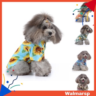 Wmp ropa De perro/Camiseta De moda con estampado De botón De algodón
