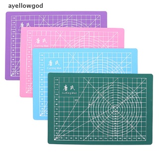 [ayellowgod] a5 pvc alfombrilla de corte de tela de papel de cuero de doble cara curativa tabla de cortar [ayellowgod] (1)