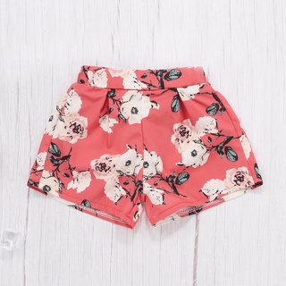 upingri 2 unids/set ropa de bebé estampado floral buen aspecto piel amigable niñas camiseta pantalones cortos traje para verano (4)