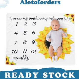 alotoforders2.cl girasol impresión suave bebé mensual milestone manta envolver envoltura foto prop