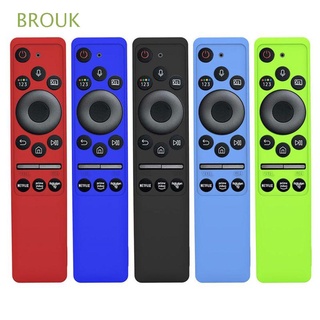 BROUK Smart TV BN59-01312A/01312B Shock-Resistant For Samsung Remote Control Cover Consumer Electronics Waterproof Silicone Protective Case Anti-Fall TV Remote Control Case Remote Shell Bag