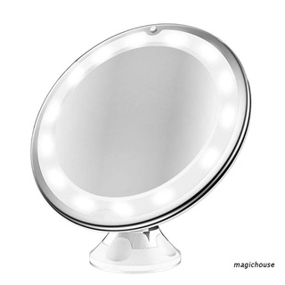 magichouse 10x espejo de maquillaje con luces led espejos de aumento de luz cosmética con cuello de cisne