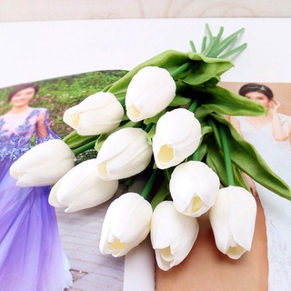 Flor de simulación de tulipán H4B9/flor de boda/flores falsas/flores para el hogar (7)