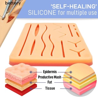 [bettery] kit de entrenamiento quirúrgico de sutura médica para la piel, sutura, trauma, entrenamiento de práctica
