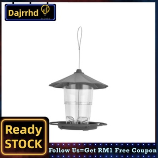 Dajrrhd - alimentador para pájaros, color gris, transparente, para alimentar a loro, herramienta de aves