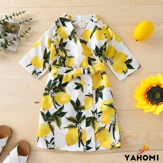 Yaho girl moda girasol albornoz verano Causal manga corta ropa hogar vendaje camisón