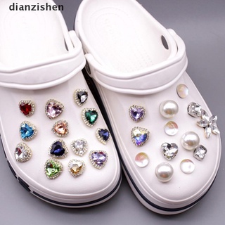CHARMS [dianzishen] 50 piezas de metal croc zapato encantos rhinestone jibz zapatos accesorios decoración hebilla.