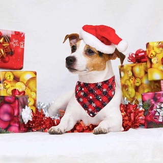 mere lavable navidad perro bandanas disfraz accesorios mascota bufanda perro triángulo bandana reversible algodón copos de nieve decoración búfalo cuadros (5)