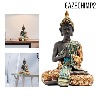 [Gazechimp2] adorno de buda tailandés sentado buda buda escultura mesa decoración (4)