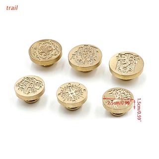 trail 500+ patrones sello de cera retro madera kits de sellos reemplazar cabeza de cobre serie de símbolo