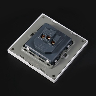 Jojo enchufe de pared 86 tipo 16A toma de corriente con 3 agujeros blanco Panel de PC para aire acondicionado calentador de agua (3)