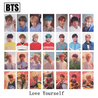7 Unids/Set BTS Photo Cards Love Yourself Signature Photocard