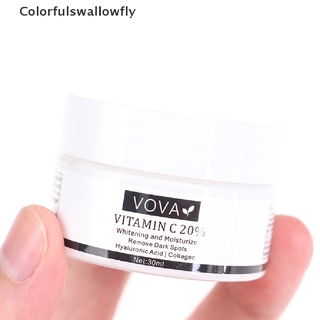 colorfulswallowfly vova vitamina c 20% crema facial blanco eliminar manchas oscuras gel facial cuidado de la piel 30ml csf (5)
