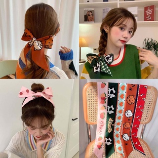 nueva primavera-verano nuevo estilo coreano headwear francés vintage bufanda cinta de las mujeres estilo accesorios de pelo cinta corbata pelo p