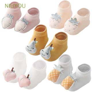 NIUYOU Soft Cotton Baby Socks Accessories Cartoon Animal Newborn Socks New Infant Autumn Winter 6-12 month Anti Slip Floor
