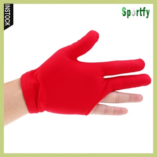 [NANA] Spandex billar taco guantes de billar mano izquierda tres dedos guante azul (3)