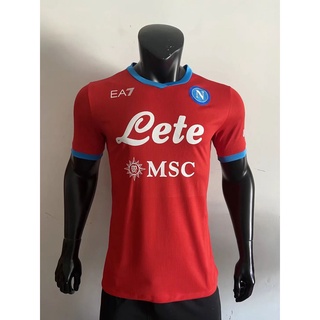 [Número Del Jugador] 2021 22 Napoli Camiseta Roja De Fútbol-Listo Stock