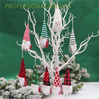 PROFESSIONALANEOUS 3Pcs Merry Christmas Christmas Tree Ornaments Home Faceless Doll Pendant Plush Doll Pendant Forest Old Man Party Supplies Xmas Cloth Gift Christmas Decoration