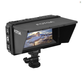 fotga c50 4k on-cámara monitor de campo de 5 pulgadas táctil ips pantalla 2000nits con hdmi 3d lut usb actualización para cámara dslr videocámara