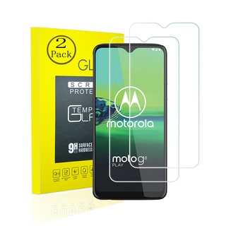 [paquete De 2] Motorola Moto G8 Play Protector de pantalla de vidrio templado 9H dureza libre de burbujas película protectora