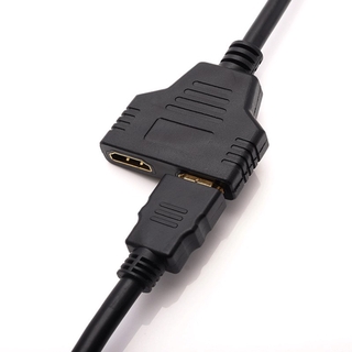 Divisor Hdmi Entrada Macho a salida 2 1 hembra cable cable puerto convertidor 1080p Para videojuegos videos Dispositivos multimedia Poopew (4)