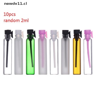 NEWD 10pcs/lot 1ML 2ML Glass Bottle Perfume Empty Bottles Sample Glass Vials New CL