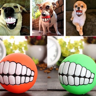honfawfmy divertido mascota perro bola dientes silicona juguete masticar sonido perros juguetes ultra-grueso *venta caliente