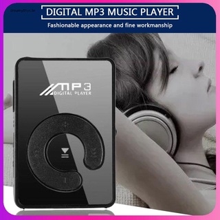 Promoción Mini clip de espejo reproductor Mp3 Portátil deportivo Moda Usb Digital reproductor de música Micro Sd Tf tarjeta Media playera